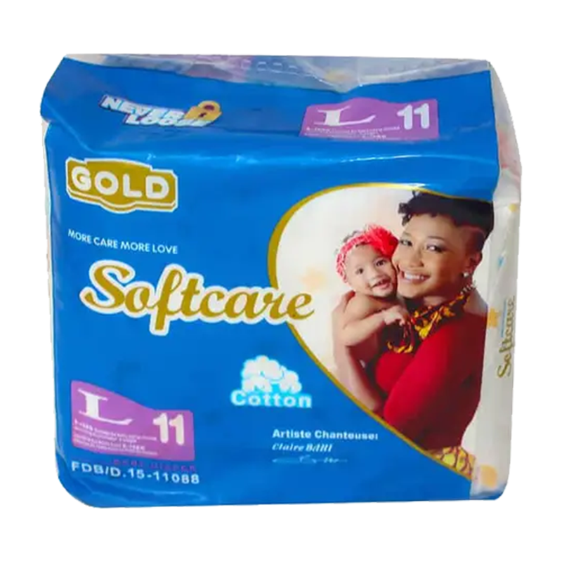 Couches bébé SOFTCARE taille L * 11pcs